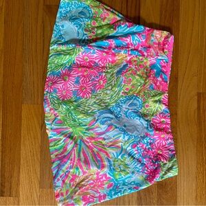 Lilly Pulitzer Pink and Green Luxletic Athletic Skort